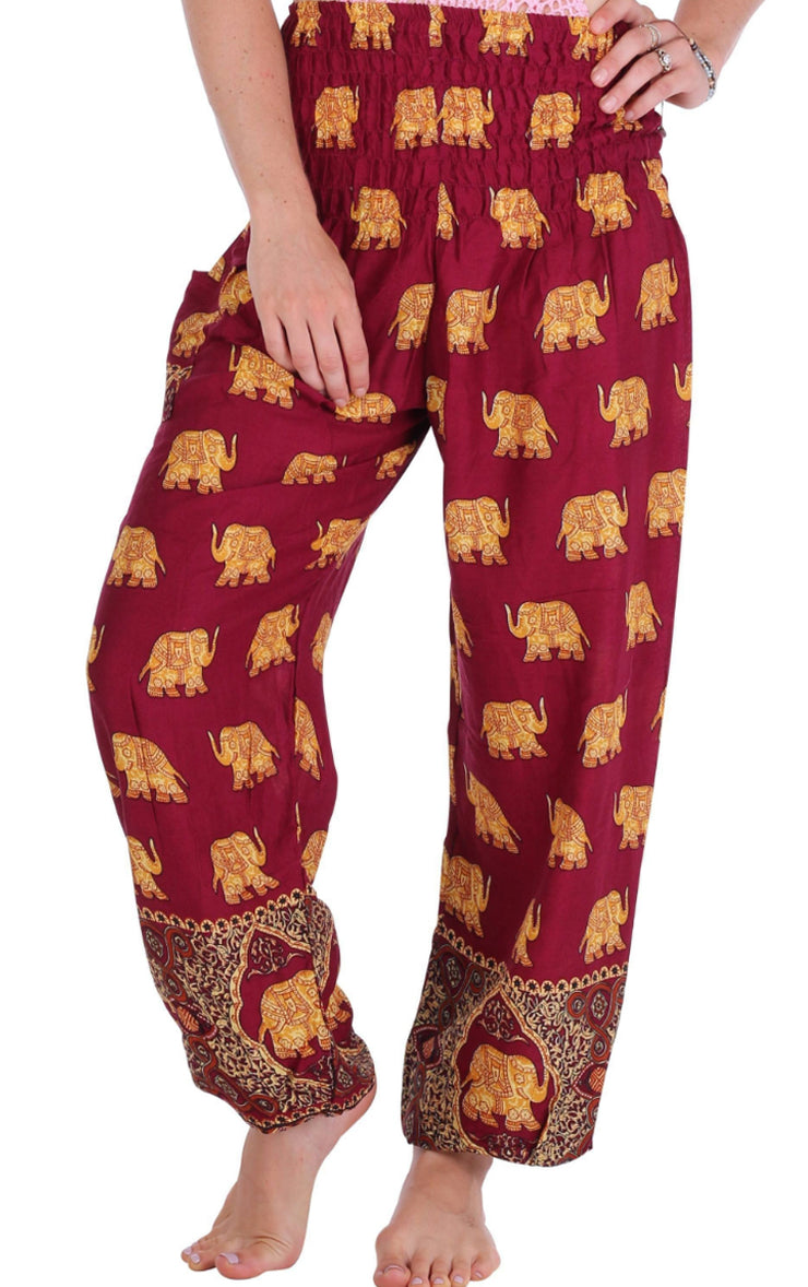 Golden - Classic Elephant Harem Pants - Author's Collection